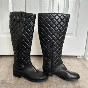 Arturo Chiang - Fusco black quilted riding boots new size 6